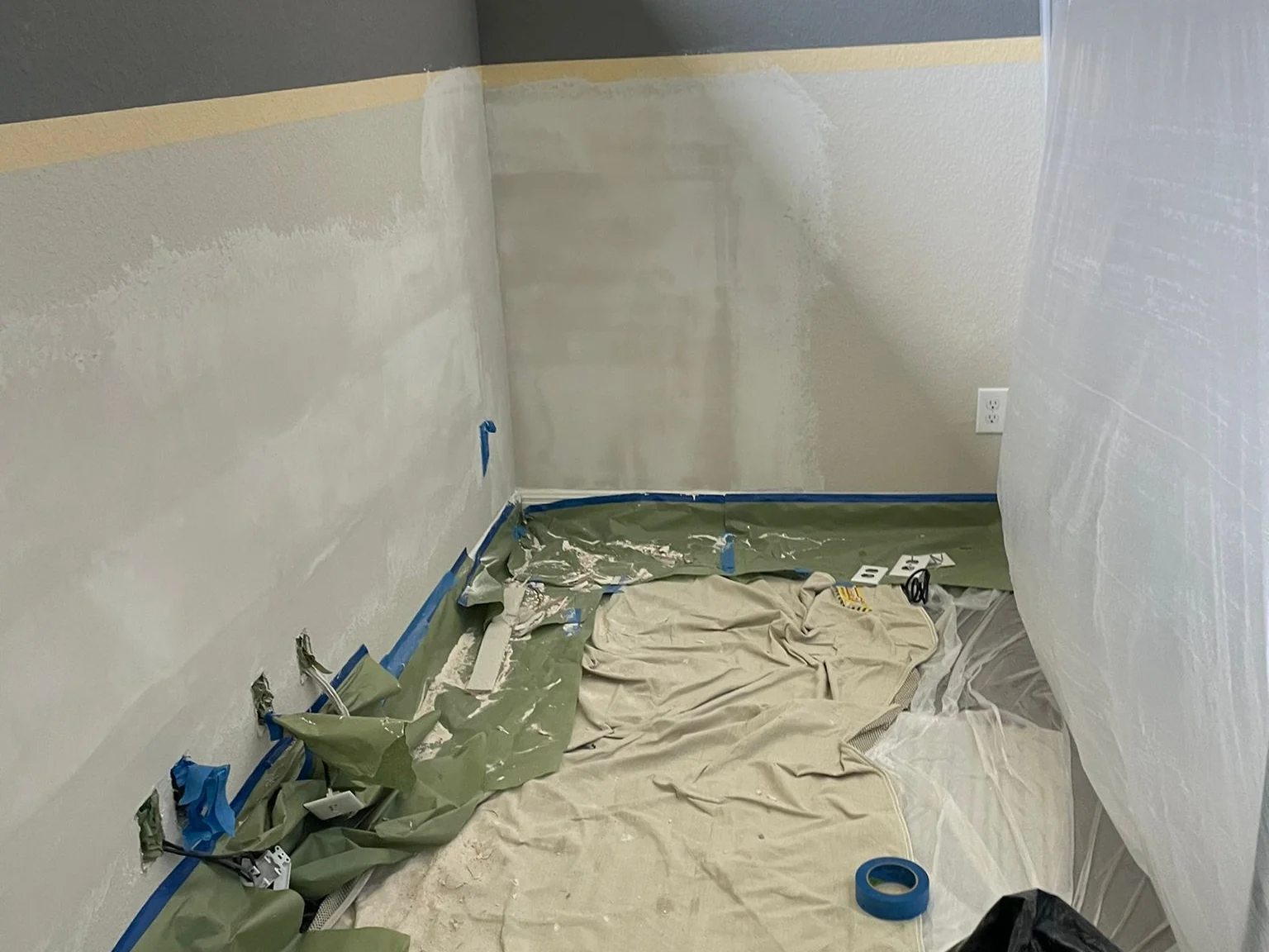 Drywall Install & Repair. Patches you can't find once the paint's on.