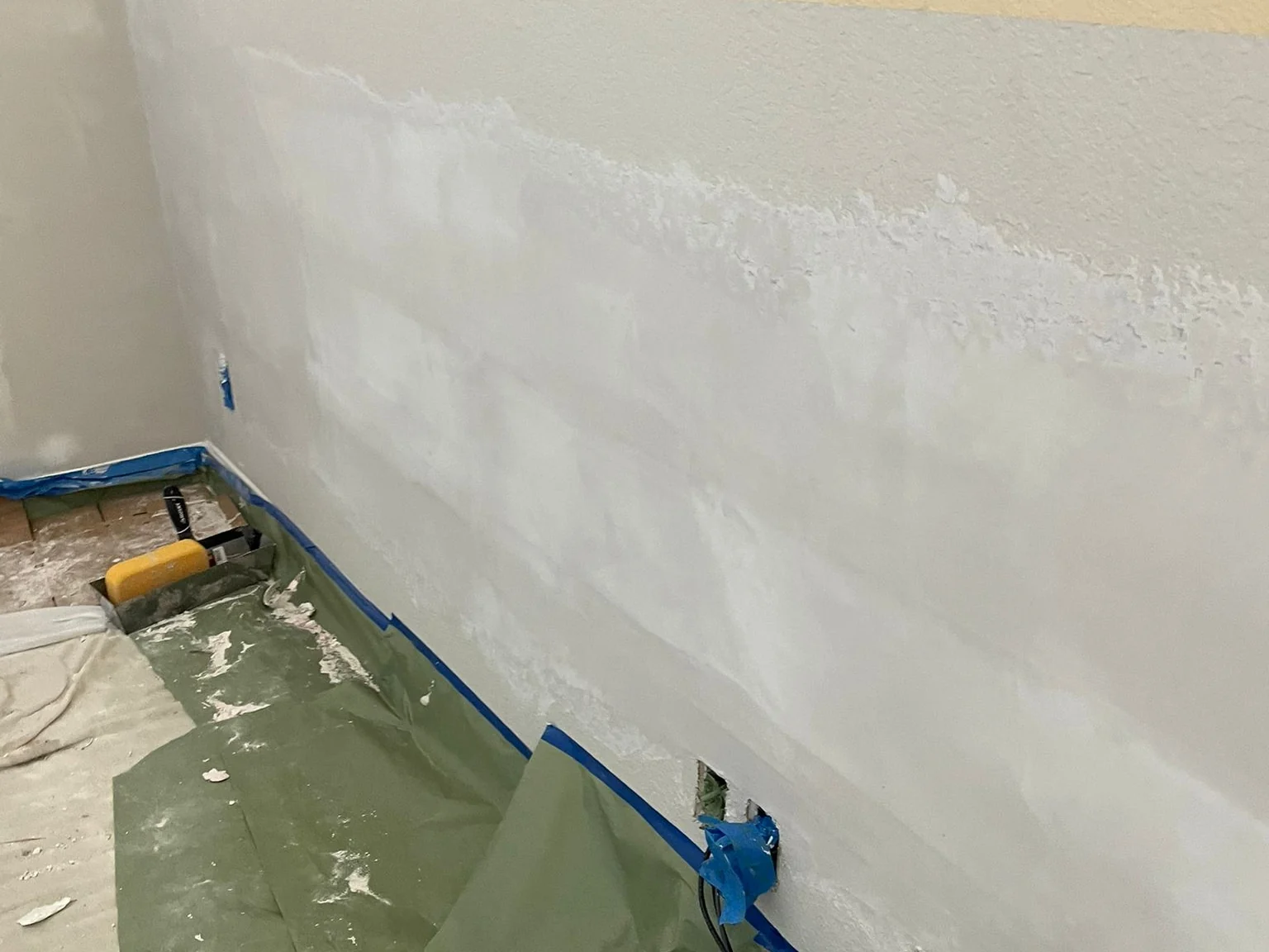 Wall Texturing & Texture Matching. The patch disappears, or I haven't finished.